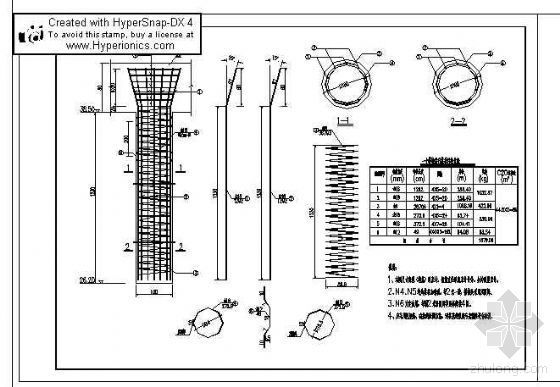 桥梁钢筋工程钢筋制作资料下载-某工程桥梁桩基和承台钢筋详图