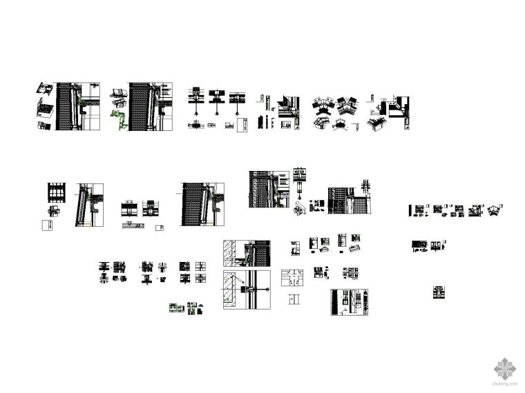 建筑幕墙CAD图资料下载-[北京]某地标建筑幕墙-玻璃翼节点图