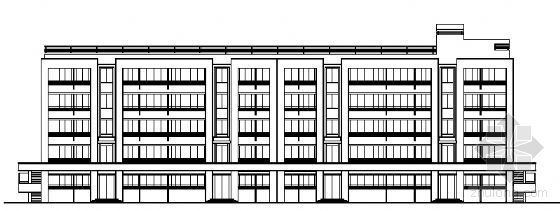单身男女宿舍设计资料下载-某五层单身宿舍建筑方案图