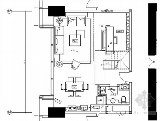 南京loft住宅资料下载-[南京]现代高档时尚LOFT样板房装修图（含效果）