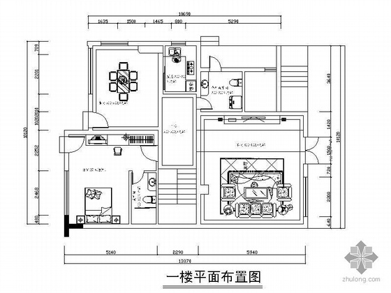 徽派度假村景观施工图资料下载-[北海]某度假村装修施工图