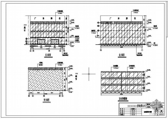 玻璃幕墙工程技术规范符号-b资料下载-某超市全玻璃幕墙工程结构设计图