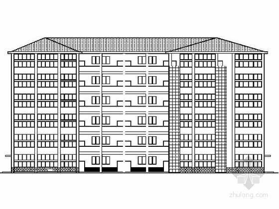 高中教学楼建筑剖面图资料下载-[四川绵阳]某实验高中教学综合楼建筑扩初图