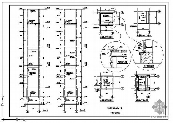 电梯钢构图资料下载-吉林某培训中心电梯结构图