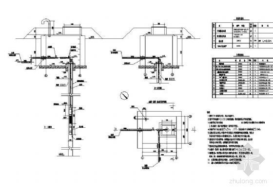 深井泵房的设计资料下载-某水源井深井泵井室（地上和地下式）