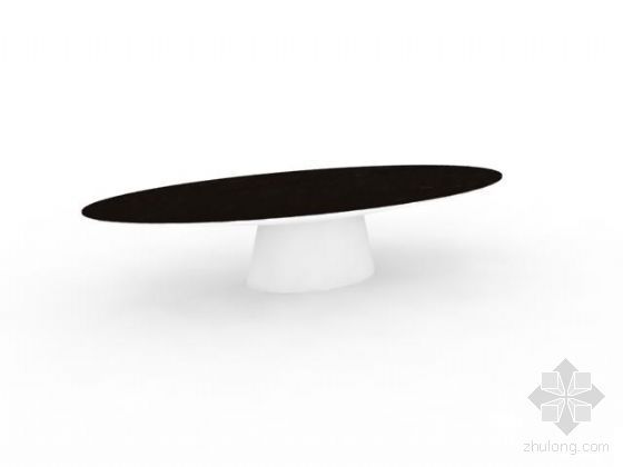 椭圆形园林景观设计资料下载-椭圆形长桌