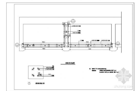 柱加固CAD图资料下载-某码头柱及梁加固图