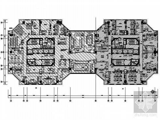 行政类办公空间设计资料下载-国际经济贸易仲裁委员某分会办公空间室内装修图