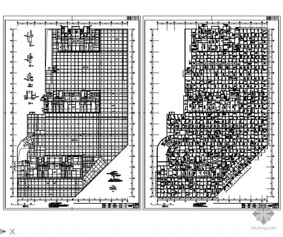 地下室筏板施工图资料下载-秦皇岛某高层地下室及桩筏基础施工图