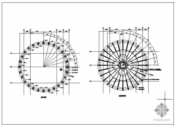 玻璃顶棚节点图资料下载-某玻璃穹顶结构设计图