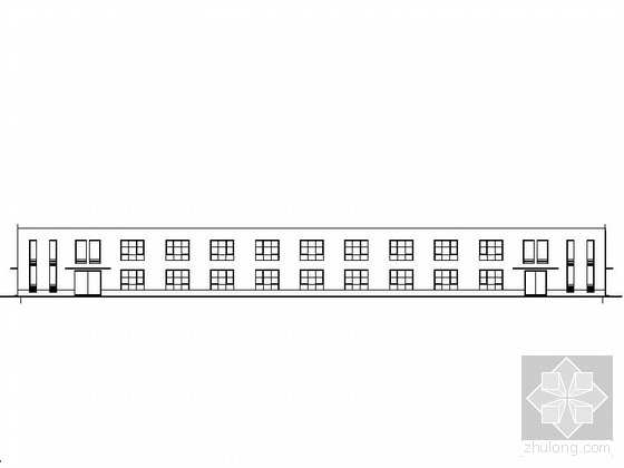二层管理用房建筑资料下载-[巢湖]某二层轻钢结构厂房建筑施工套图