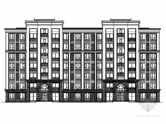 住宅初设图纸资料下载-[重庆]古典风格高层住宅建筑施工图（221页图纸）