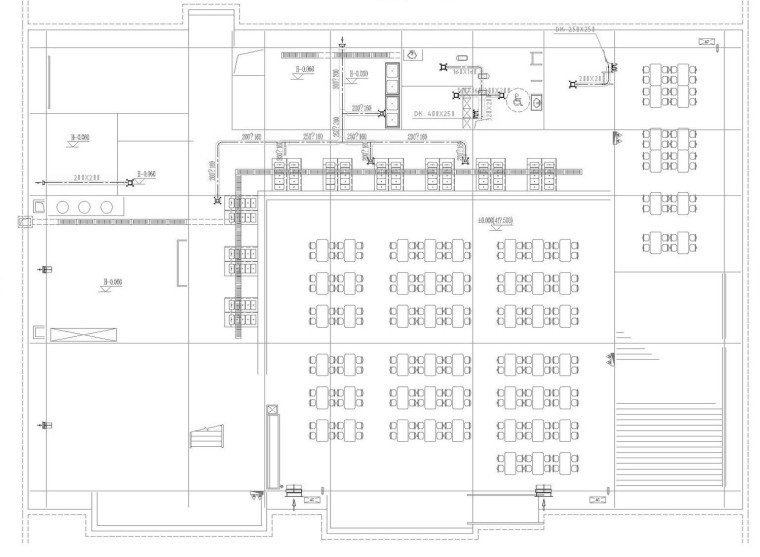 大型餐厅电气系统设计资料下载-[重庆]高等院校实验楼公寓及餐厅通风防排烟系统设计施工图