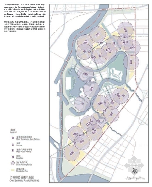 [天津]现代风格生态城规划设计方案文本-现代风格生态城城市设计方案分析图