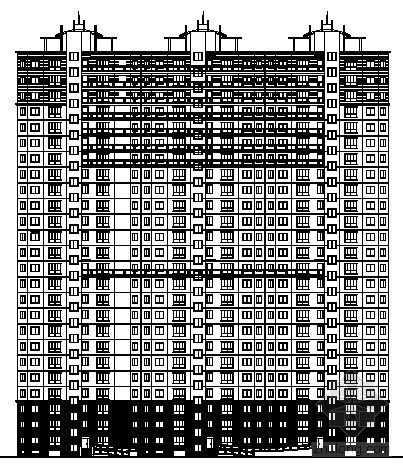 25层塔式住宅楼建筑方案资料下载-某二十五层经济适用房住宅楼建筑方案图