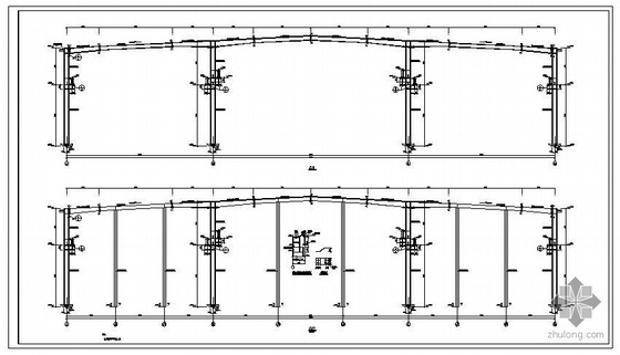 隧道钢拱架加工厂资料下载-沈阳某机械加工厂房结构图