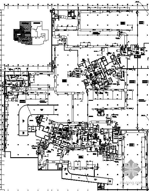 人防地下车库防排烟资料下载-成都某商住楼地下车库通风放排烟图