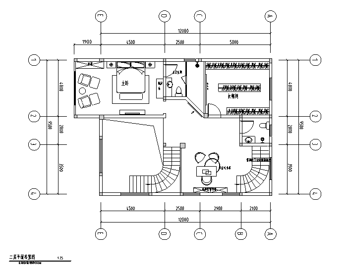 八层别墅施工图资料下载-简约欧式风格两层别墅设计施工图（附效果图）