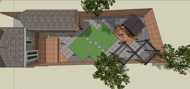 别墅庭院园林参考资料下载-参考庭院方案设计