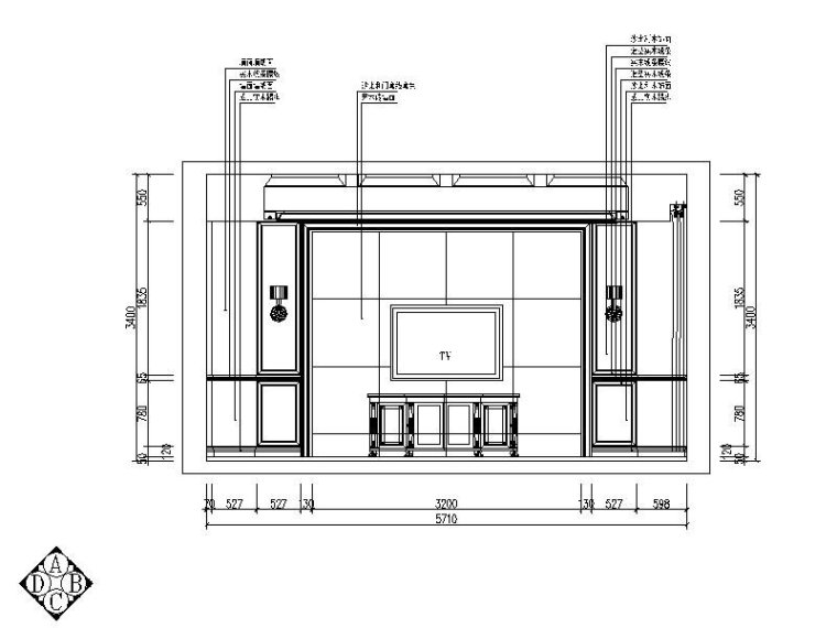 [浙江]一套详细完整的中式别墅设计施工图（含效果图）-[浙江]一套详细完整的中式别墅设计立面图