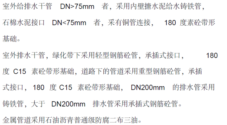 排水静音管材施工方案资料下载-市政给排水施工方案