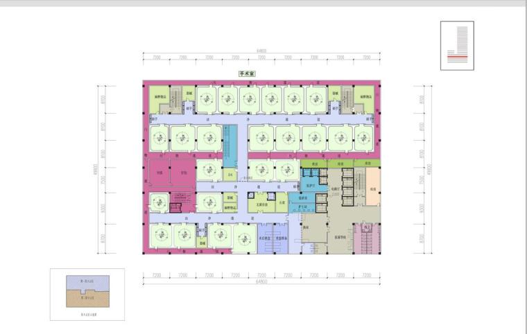 [福建]漳州市某医院建筑设计文本方案（CAD+文本+动画）.-四层平面图图