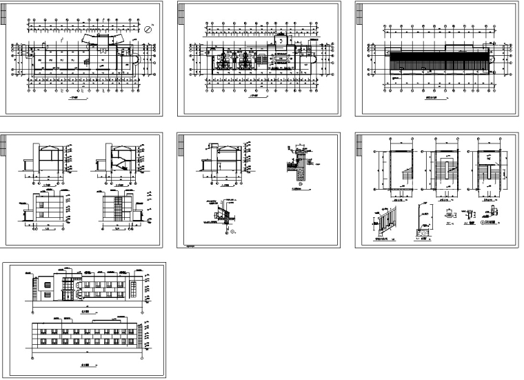 5套厂房建筑设计方案初设图CAD-7