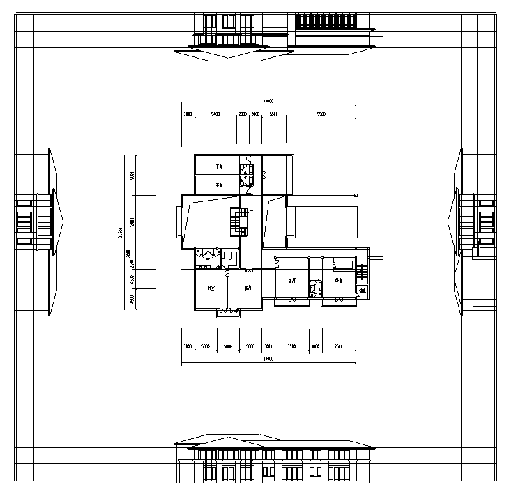 国宾馆公建酒店建筑方案文本+施工图-别墅2施工图