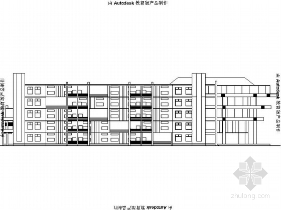 某高校教学楼设计说明资料下载-某大学建筑系教学楼设计方案文本