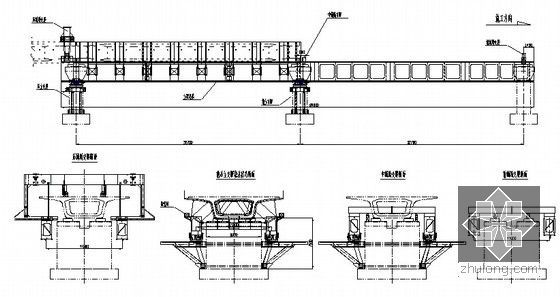 [广东]新建铁路站前工程实施性施工组织设计349页（路桥涵隧 附图丰富）-移动模架造桥机示意图