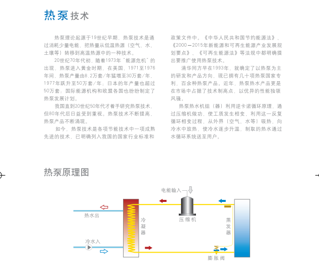 空气源热泵辅助太阳能热水资料下载-热泵热水机组产品手册