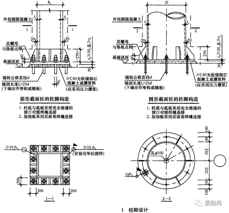 钢框架结构柱脚设计_1