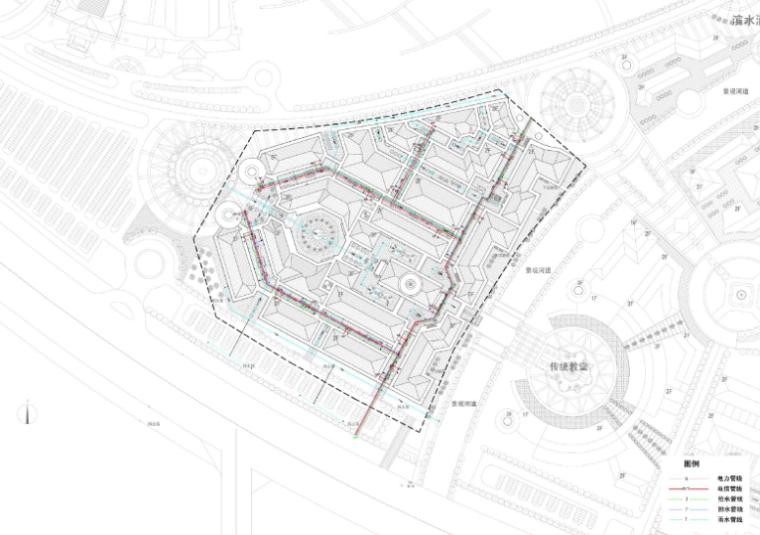[安徽]阳光半岛奥特莱斯商业街规划及建筑方案设计文本-综合管理图
