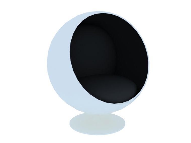 球形沙发3D模型下载-球形沙发