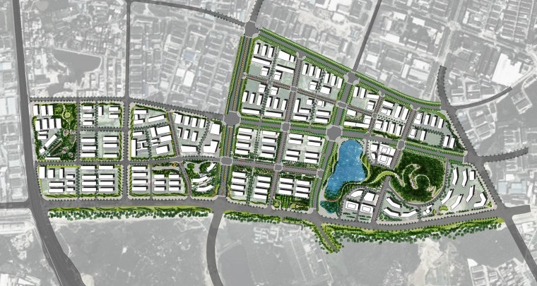 深圳市光明区城市绿道资料下载-光明新区钟表产业基地景观设计