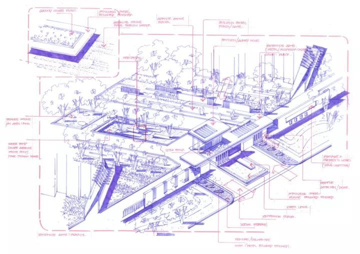 景观手绘方案设计稿！_9