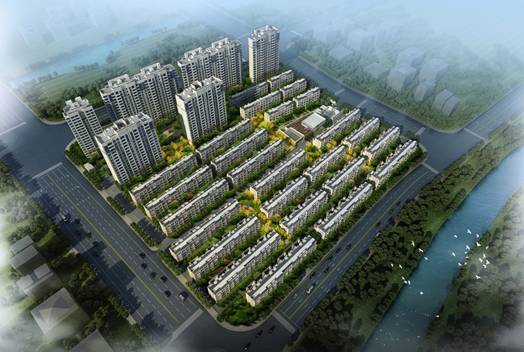 上海文化广场改建资料下载-[上海]金茂府三期居住区高层模型设计（现代典雅风格） 