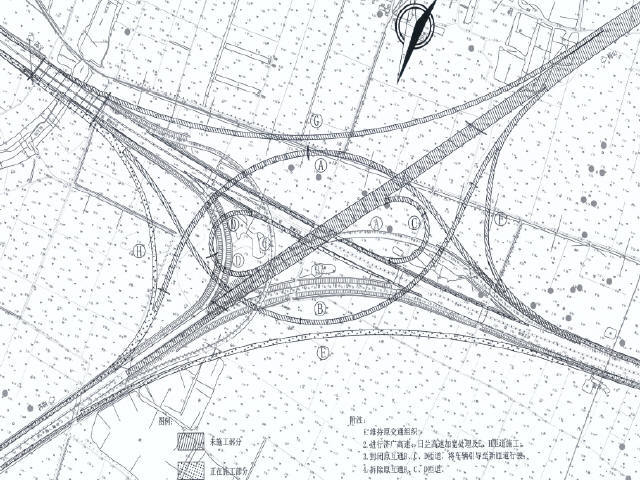高速路灯设计图纸资料下载-国家高速公路枢纽互通初步设计图纸633页PDF（连续现浇箱梁、简支空心板先张T梁）