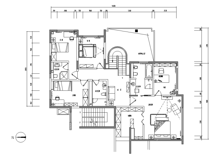 洗手台立面图CAD资料下载-[上海]某奢华别墅装修图(含效果图)