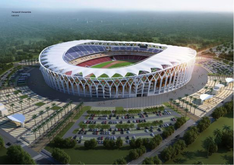 沈阳奥林匹克体育场资料下载-中国政府最大的援外在施项目科特迪瓦阿比让奥林匹克体育场开工！