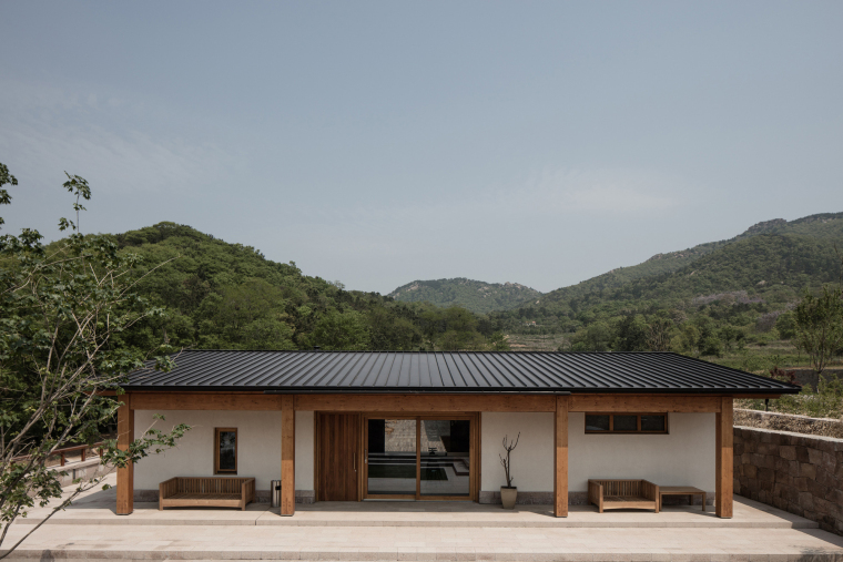 西山居建筑模型资料下载-[山东]石岛山居民宿酒店建筑设计