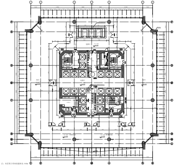 64层框架核心筒结构超高层大厦建筑施工图_2