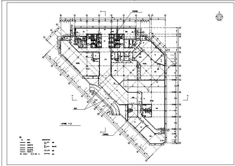 高层人民医院门诊住院综合大楼室内装修设计施工图（17张）-一层平面图