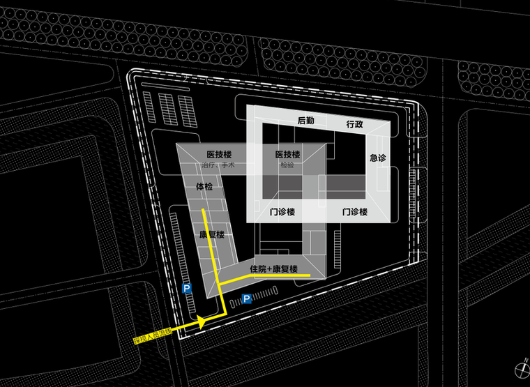 [广东]深圳某中医院建筑设计文本-区位分析图