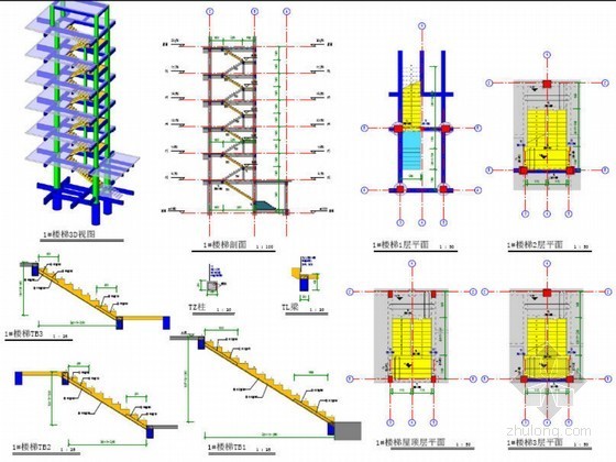 六层框架结构revit建筑结构模型pdf-主要内容 