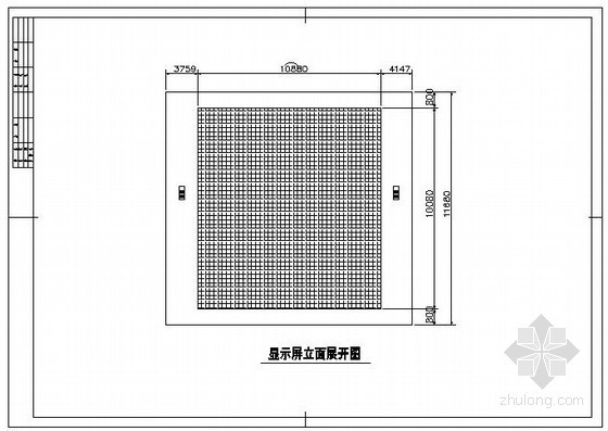 钢桁架结构设计图纸资料下载-某钢桁架LED显示屏结构设计图