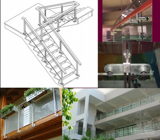 建筑工程装饰装修工程施工工艺图解（9大项 图文结合）-玻璃栏板安装 