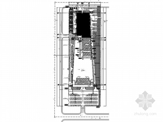 [北京]九层滑雪世界配套会议中心建筑施工图-九层滑雪世界配套会议中心总平面图 