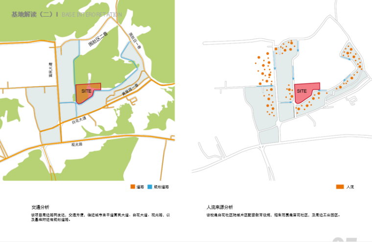 [广东]白花九年一贯制学校建筑设计方案文本-基地解读