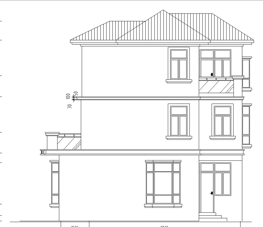 三层复式框架结构户型为三层复式别墅施工图设计